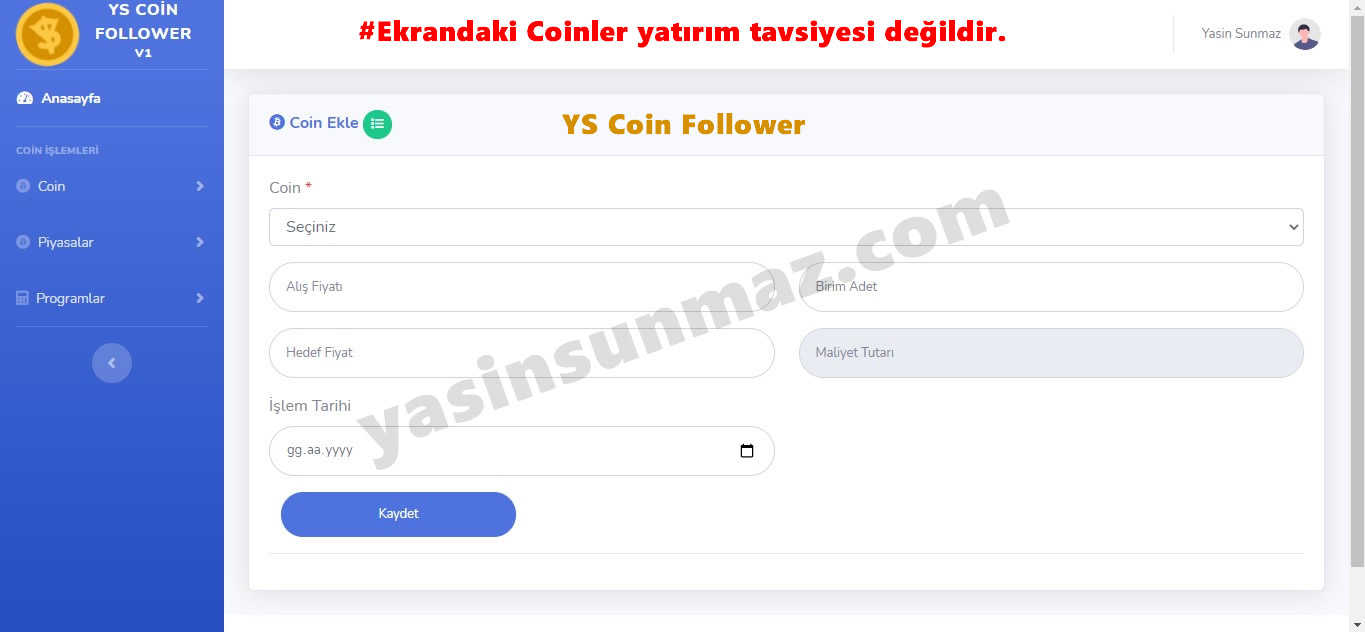 YS Coin Follower